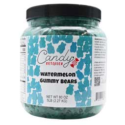 Candy Retailer Gummy Bears Watermelon 5 Lb Jar