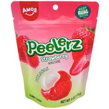 Amos Peelerz Gummy Strawberry 6oz Bag