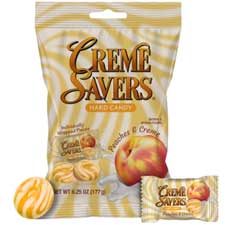 Creme Savers Hard Candy Peaches and Creme 6.25oz Bag
