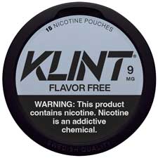 KLINT Nicotine Pouches Flavor Free 9mg 5ct