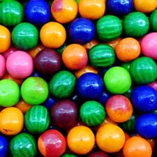 Dubble Bubble .92 Inch Assorted 6 Flavors Gumballs 1 lb