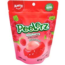 Amos Peelerz Gummy Raspberry 6oz Bag