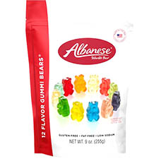 Albanese 12 Flavor Gummi Bears 9oz Bag