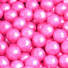Alberts Color Splash Mini Pearl Light Pink Gumballs 1lb