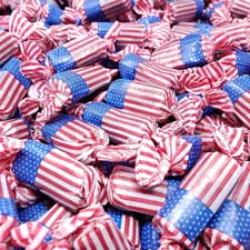 American Flag Tootsie Rolls 2Lb