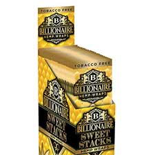 Billionaire Hemp Wraps Sweet Stacks 25 Packs of 2