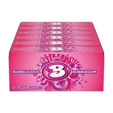 Bubblicious Bubble Gum Flavor 18 Packs of 5