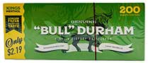 Bull Durham PP Cigarette Tubes Menthol King Size 200ct