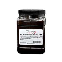 Candy Retailer Cocoa Powder Jet Black 1 Lb Jar