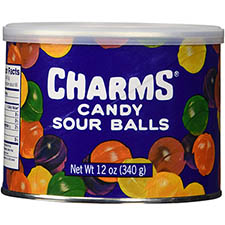 Charms Assorted Sour Ball Canister 12oz