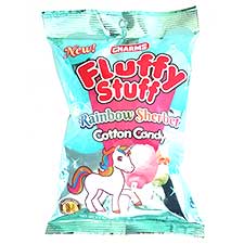 Charms Fluffy Stuff Rainbow Sherbert Cotton Candy 2.1oz Bag