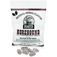Claeys Old Fashioned Hard Candy Natural Horehound 6oz Bag
