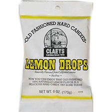Claeys Old Fashioned Hard Candy Natural Lemon 6oz Bag