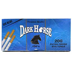Dark Horse Ice Blue (Menthol) Cigarette Tubes 100mm 200ct Box