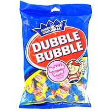 Dubble Bubble Original Twist Bubble Gum 4.5oz Bag