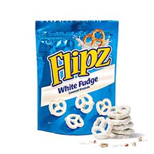 Flipz White Fudge Pretzels 5oz Bag