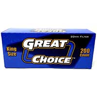 Great Choice Cigarette Tubes Smooth King Size