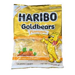 Haribo Goldbears Pineapple 4oz Bag