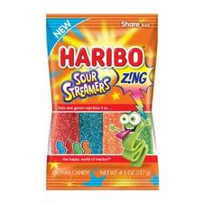 Haribo Zing Sour Streamers 4.5oz Bag