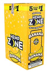 Hemp Zone Wraps Banana 15 Pack