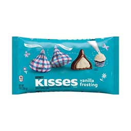 Hersheys Milk Chocolate Kisses Filled with Vanilla Frosting 9oz Bag