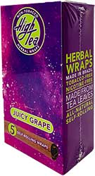 High Tea Juicy Grape Herbal Wraps 25 Packs of 5