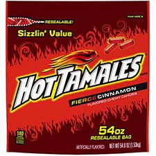 Hot Tamales Fierce Chewy Cinnamon 54oz Bag