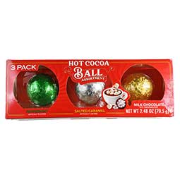 Hot Cocoa Assorted Milk Chocolate Balls 3 pack