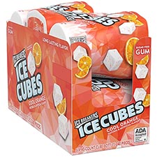 Ice Breakers Ice Cubes Cool Orange Sugar Free Chewing Gum 6ct Box