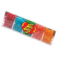Jelly Belly 5 Flavor 4 oz Clear Gift Box