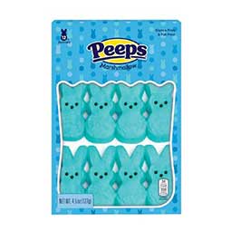 Just Born Easter Peeps Blue Marshmallow Bunnies 4.5oz Box