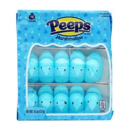 Just Born Easter Peeps Blue Marshmallow Chicks 4.5oz Box
