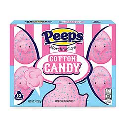 Just Born Easter Peeps Cotton Candy Marshmallow Chicks 3oz Box