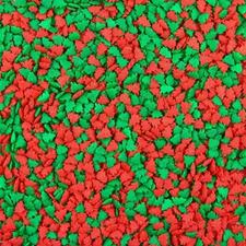 Kerry Red & Green Christmas Tree Shapes Sprinkles 1lb