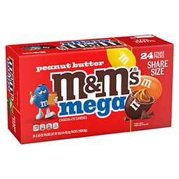 M and M Mega Peanut Butter 24ct Box