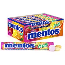 Mentos Chewy Mint Fruit Candy 15ct Box