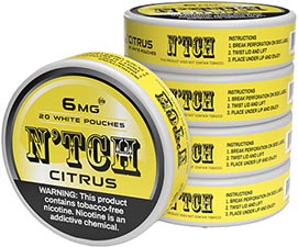 N'TCH Nicotine Pouches Citrus 6mg 5ct