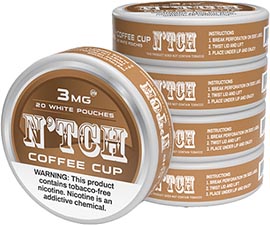 N'TCH Nicotine Pouches Coffee Cup 3mg 5ct