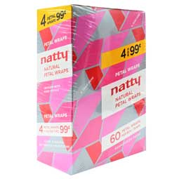 Natty Organic Hemp Wraps Petal 15 4pks