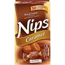 Nips Caramel Hard Candy 4oz Box