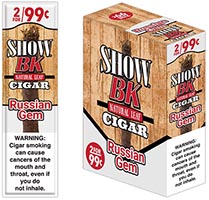 Show BK Russian Gem Natural Leaf Cigars 15 2pks