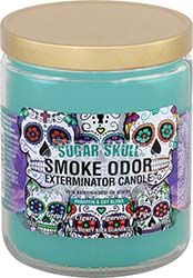 Smoke Odor Exterminator Candle Sugar Skull