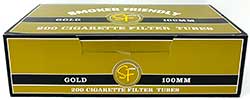 Smoker Friendly Cigarette Tubes Gold 100 200ct