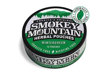 Smokey Mountain Herbal Snuff Wintergreen Pouches 10ct