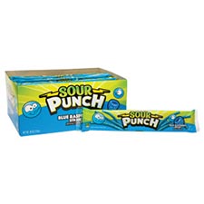 Sour Punch Straws Blue Rasberry 24ct Box