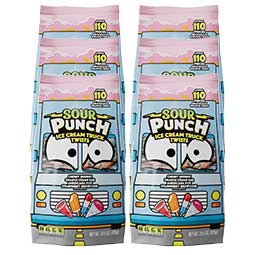 Sour Punch Twists Ice Cream Truck 110 piece 6ct Box