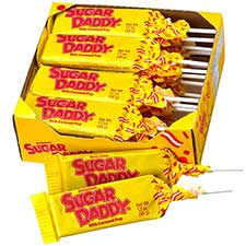 Sugar Daddy Milk Caramel Pops 24ct Box