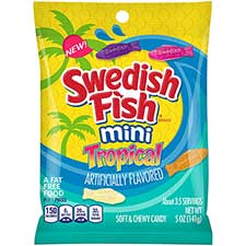 Swedish Fish Mini Tropical 5oz