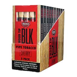 Swisher Sweets BLK Cherry Wood Tip 10ct 5 pk