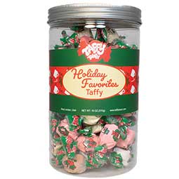 Taffy Town Holiday Favorites Salt Water Taffy 18oz Gift Canister